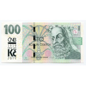 Czech Republic 100 Korun 2018 100th Anniversary of Monetary Separation Series M25
