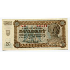 Slovakia 20 Korun 1942