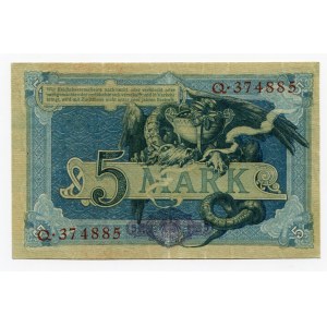 Germany - Empire 5 Mark 1904