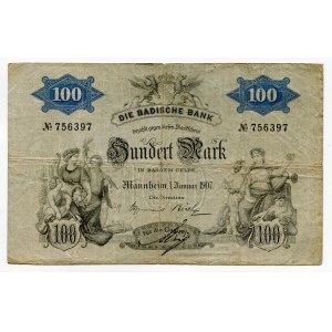 Germany - Empire Baden 100 Mark 1907
