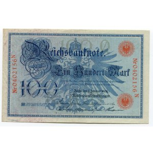 Germany - Empire 100 Mark 1908