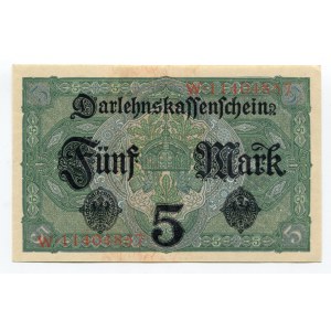 Germany - Empire 5 Mark 1917