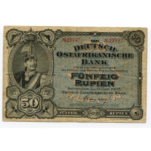 German East Africa 50 Rupein 1905
