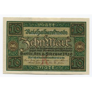 Germany - Weimar Republic 10 Mark 1920