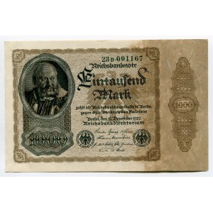 Germany - Weimar Republic 1000 Mark 1922