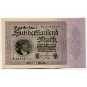 Germany - Weimar Republic 100000 Mark 1923