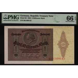 Germany - Weimar Republic 5 Millionen Mark 1923 PMG 66 EPQ