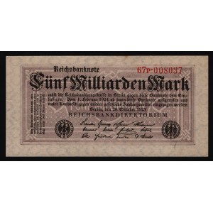 Germany - Weimar Republic 5 Milliarden Mark 1923