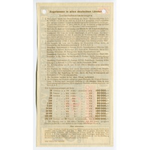 Germany - Third Reich Lottery Ticket 1 Reichsmark 1934