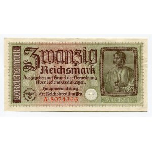 Germany - Third Reich 20 Reichsmark 1940 - 1945 (ND)