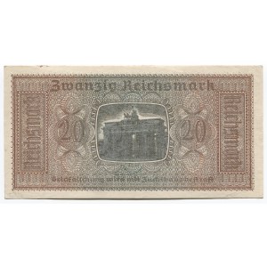 Germany - Third Reich Occupied Territories 20 Reichsmark 1940 - 1945 (ND)
