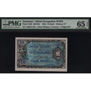 Germany - Third Reich 10 Mark 1944 Allied Occupation PMG 65 EPQ