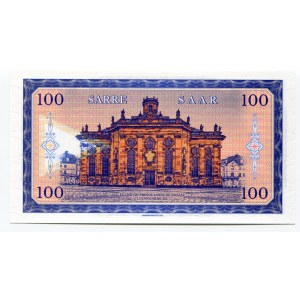 Germany - FRG 100 Francs / Mark 2017 Specimen Saarland