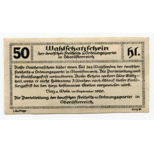 Austria Linz 50 Heller 1920