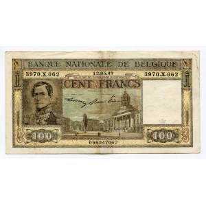 Belgium 100 Francs 1947