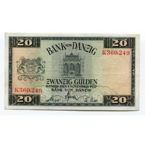 Danzig 20 Gulden 1937