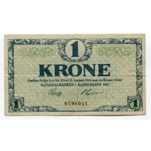 Denmark 1 Krone 1916