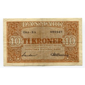 Denmark 10 Kroner 1944