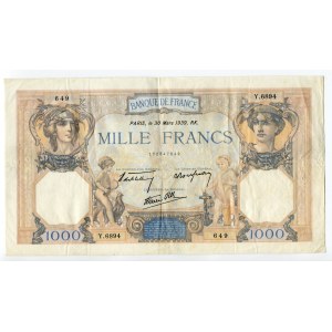 France 1000 Francs 1939