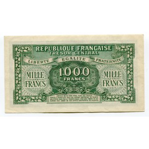 France 1000 Francs 1945 Series D