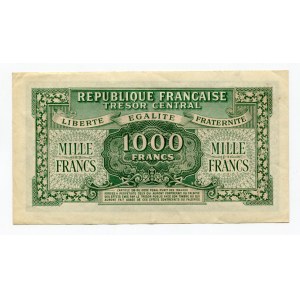 France 1000 Francs 1945 Series E