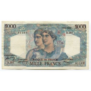 France 1000 Francs 1948