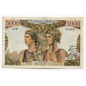 France 5000 Francs 1951