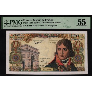 France 100 Nouveaux Francs 1963 PMG 55