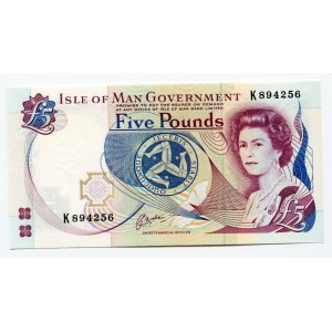 Isle of Man 5 Pounds 1991 (ND)