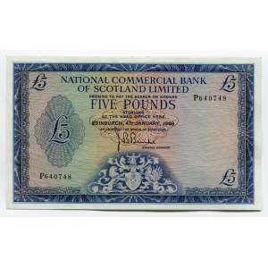 Scotland 5 Pounds 1968 RARE