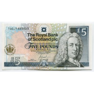 Scotland 5 Pounds 2002 The Royal Bank of Scotland PLC