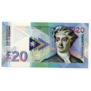 Scotland 20 Pounds 2016 Specimen David Hume