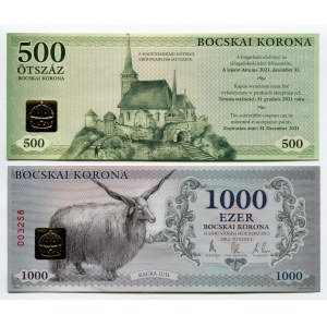 Hungary 500 & 1000 Bocskai Korona 2012