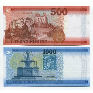 Hungary 500 & 1000 Forint 2017 - 2018