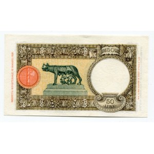 Italy 50 Lire 1939