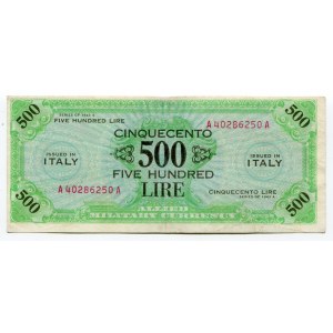 Italy 500 Lire 1943
