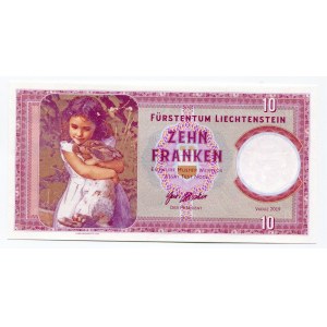 Liechtenstein 10 Francs 2019 Specimen