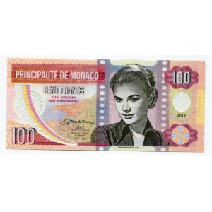 Monaco 100 Francs 2019 Specimen Grace Kelly