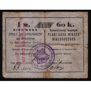 Poland Bialysok 1 Mark = 60 Kopeks 1915