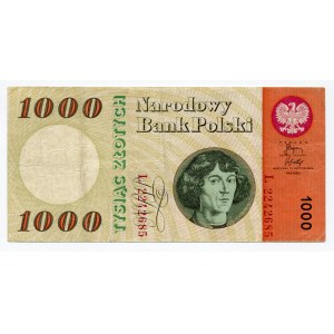 Poland 1000 Zlotych 1965