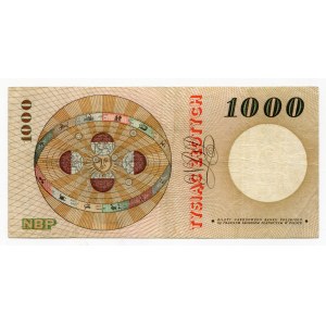 Poland 1000 Zlotych 1965