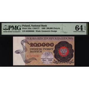 Poland 200000 Zlotych 1989 PMG 64 EPQ