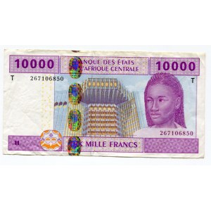 Central African States Congo 10000 Francs 2002 T