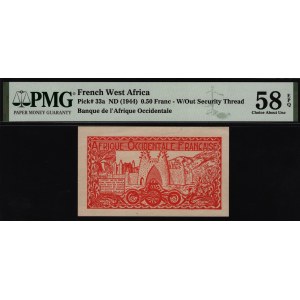 French West Africa 0,5 Francs 1944 PMG 58 EPQ