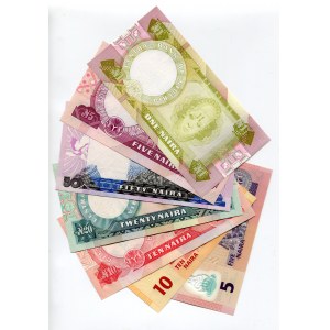 Nigeria Lot of 7 Banknotes 1984 - 2009