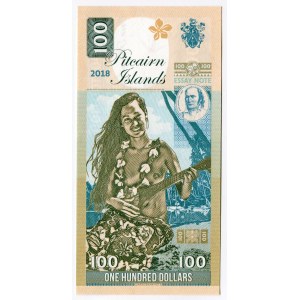 Pitcairn 100 Dollars 2018 Specimen