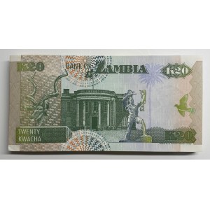 Zambia 96 x 20 Kwacha 1992 With Consecutive Numbers