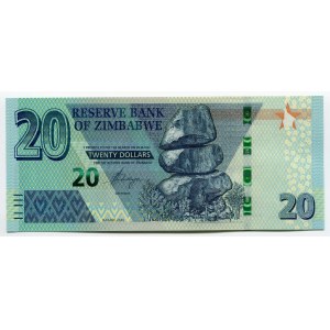 Zimbabwe 20 Dollars 2020