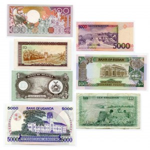 Africa Lot of 7 Bankotes 1960 - 1996