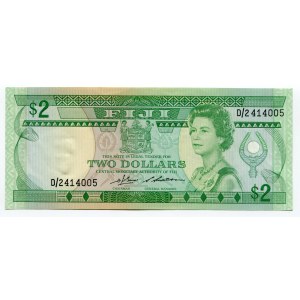Fiji 2 Dollars 1980 (ND)